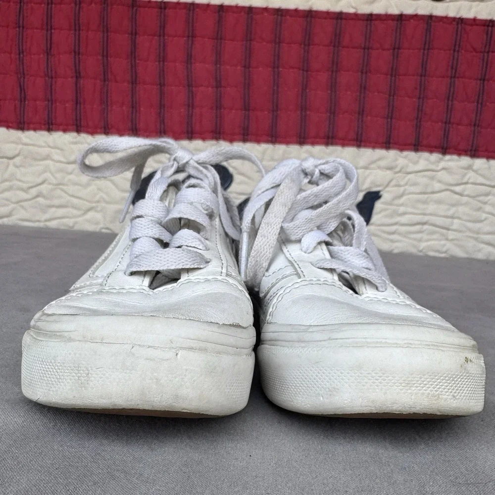 Size 12c - Vans Sneakers Old Skool White Leather Lace‎ Up